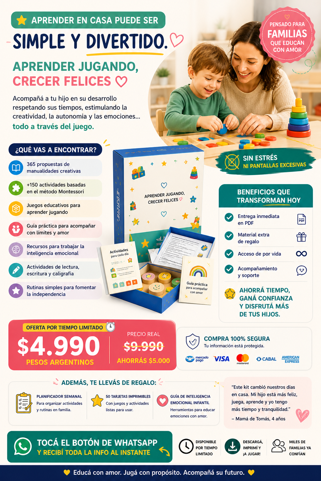 Desarrolla la Autonomía Real de tu Hijo en 30 Días (Sin Gritos, Sin Pantallas, Sin Estrés)"